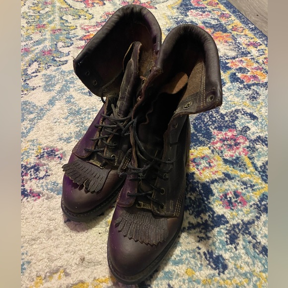 Double H women’s leather lace up boots size 8.5US - Picture 2 of 4